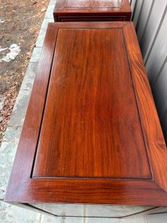 Handsome Pair Chinoiserie Rosewood Bachelor s Chest Mid Century - 4561146