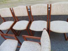 Handsome Set of 6 Danish Benny Linden Teak Dining Chairs Mid Century Modern - 1465155