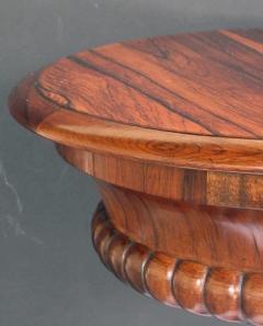Handsome and Well Figured English William IV Circular Rosewood Side Table - 575814