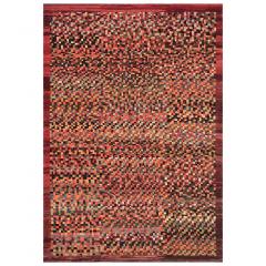 Handwoven Deep Pile Colorful Contemporary Deco Rug - 2380731