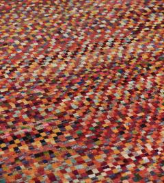 Handwoven Deep Pile Colorful Contemporary Deco Rug - 2380732