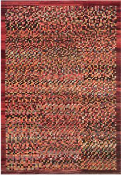 Handwoven Deep Pile Colorful Contemporary Deco Rug - 2380884