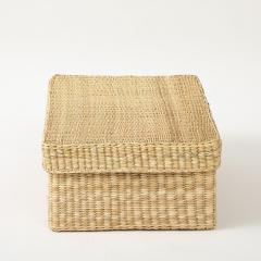 Handwoven Lidded Storage Basket - 4046722