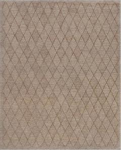 Handwoven Modern Diamond Patterned Rug - 2392404