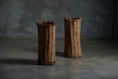 Handwoven Rural Baskets France 19th Century - 4243989