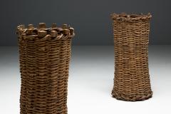 Handwoven Rural Baskets France 19th Century - 4244001