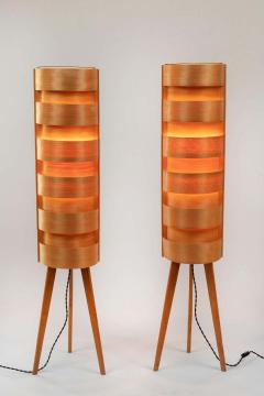 Hans Agne Jakobsson 1960s Hans Agne Jakobsson Wood Tripod Floor Lamp for AB Ellysett - 2770199