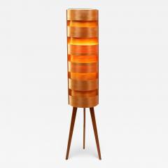 Hans Agne Jakobsson 1960s Hans Agne Jakobsson Wood Tripod Floor Lamp for AB Ellysett - 2770263