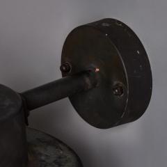 Hans Agne Jakobsson 1970s Metal Amber Glass Outdoor Sconce Attributed to Hans Agne Jakobsson - 4587649