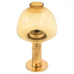 Hans Agne Jakobsson Candlestick In Warm Amber yellow Tone by Hans agne Jakobsson 1950s - 4460224