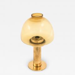 Hans Agne Jakobsson Candlestick In Warm Amber yellow Tone by Hans agne Jakobsson 1950s - 4460715