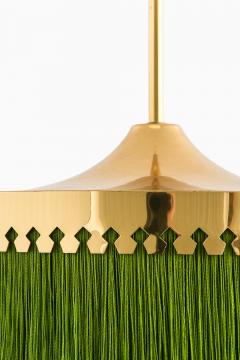Hans Agne Jakobsson Ceiling Lamp Model T 601 M in Silk and Brass by Hans Agne Jakobsson 1965 - 4443390