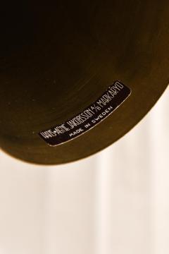 Hans Agne Jakobsson Ceiling Lamp in Brass and Fabric by Hans Agne Jakobsson 1950s - 4555481