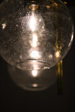 Hans Agne Jakobsson Ceiling Lamp in Brass and Glass by Hans Agne Jakobsson 1950s - 4549660