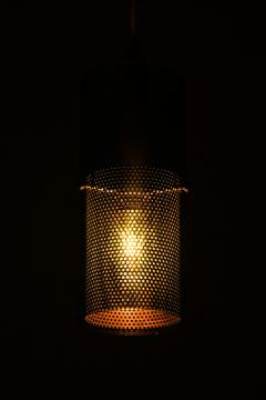 Hans Agne Jakobsson Ceiling Lamp in Brass and Original Glass by Hans Agne Jakobsson 1950s - 4467587