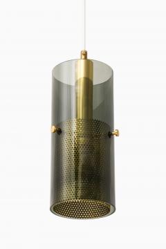 Hans Agne Jakobsson Ceiling Lamp in Brass and Original Glass by Hans Agne Jakobsson 1950s - 4479116