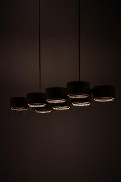 Hans Agne Jakobsson Ceiling Lamp in Brass and Plastic by Hans Agne Jakobsson 1950s - 4564957