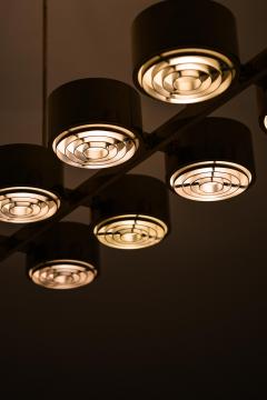 Hans Agne Jakobsson Ceiling Lamp in Brass and Plastic by Hans Agne Jakobsson 1950s - 4564958