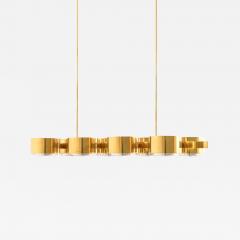 Hans Agne Jakobsson Ceiling Lamp in Brass and Plastic by Hans Agne Jakobsson 1950s - 4568079