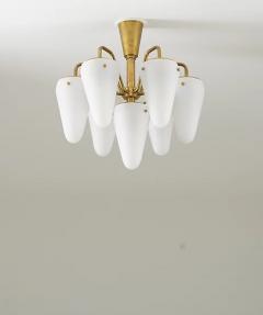 Hans Agne Jakobsson Chandelier in Brass and Glass by Hans Agne Jakobsson - 2411501