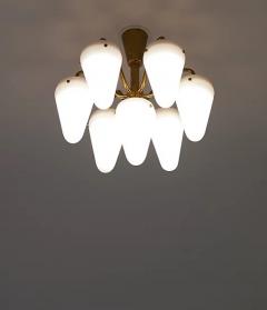 Hans Agne Jakobsson Chandelier in Brass and Glass by Hans Agne Jakobsson - 2411502