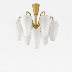 Hans Agne Jakobsson Chandelier in Brass and Glass by Hans Agne Jakobsson - 2413180