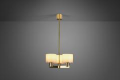 Hans Agne Jakobsson Hans Agne Jakobsson Brass Chandelier for AB Markaryd Sweden 1950s - 2938408