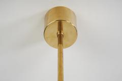 Hans Agne Jakobsson Hans Agne Jakobsson Brass Chandelier for AB Markaryd Sweden 1950s - 2938411