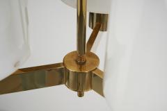 Hans Agne Jakobsson Hans Agne Jakobsson Brass Chandelier for AB Markaryd Sweden 1950s - 2938414