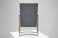 Hans Agne Jakobsson Hans Agne Jakobsson Brass Table Mirror for AB Markaryd Sweden 1960s - 3227972