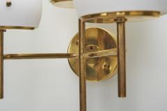 Hans Agne Jakobsson Hans Agne Jakobsson Brass and Glass Wall Sconces for AB Markaryd Sweden 1950s - 3394478