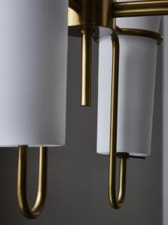 Hans Agne Jakobsson Hans Agne Jakobsson Brass and Opaline Glass Chandelier - 2237915