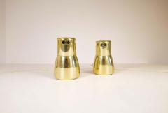 Hans Agne Jakobsson Hans Agne Jakobsson Brass and Stained Wood Wall Lamps Sweden 1970s - 2297085