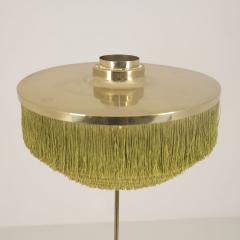 Hans Agne Jakobsson Hans Agne Jakobsson Floor Lamp Model G100 Brass Green Fringes Markaryd 1960s - 4761668