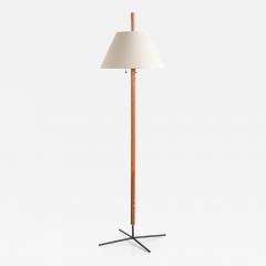 Hans Agne Jakobsson Hans Agne Jakobsson G35 Floor Lamp in Teak and Iron Markaryd Sweden 1960s - 2515623