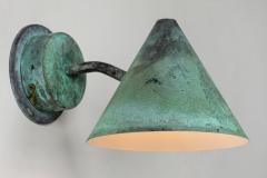 Hans Agne Jakobsson Hans Agne Jakobsson Mini Tratten Patinated Copper Outdoor Sconces - 1186050