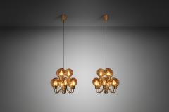 Hans Agne Jakobsson Hans Agne Jakobsson Model T716 Ceiling Lamps for Markaryd Sweden 1960s - 3385811