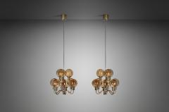 Hans Agne Jakobsson Hans Agne Jakobsson Model T716 Ceiling Lamps for Markaryd Sweden 1960s - 3385814