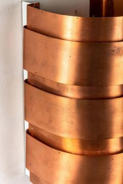 Hans Agne Jakobsson Hans Agne Jakobsson Model V 155 Copper Sconces for Markaryd Sweden - 2300812