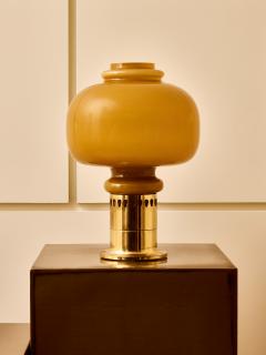 Hans Agne Jakobsson Hans Agne Jakobsson Oplight Model 20162 Table Lamp in Amber Glass - 4795819