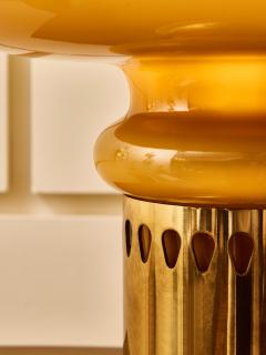 Hans Agne Jakobsson Hans Agne Jakobsson Oplight Model 20162 Table Lamp in Amber Glass - 4795820