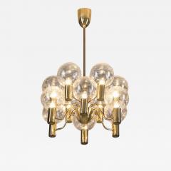Hans Agne Jakobsson Hans Agne Jakobsson Patricia T372 12 Chandelier for Markaryd Sweden 1960s - 2541204