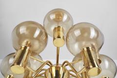 Hans Agne Jakobsson Hans Agne Jakobsson Patricia T372 12 Chandelier for Markaryd Sweden 1960s - 2854781