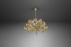 Hans Agne Jakobsson Hans Agne Jakobsson Patricia T372 24 Chandelier for Markaryd Sweden 1960s - 2579218