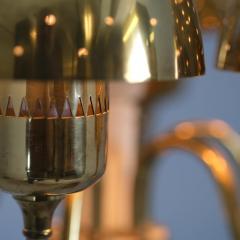 Hans Agne Jakobsson Hans Agne Jakobsson Perforated Brass Chandelier Model T 526 for Markaryd 1960s - 4525108