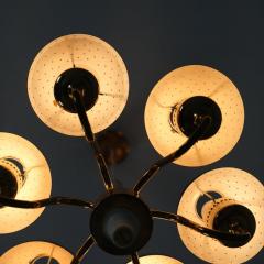 Hans Agne Jakobsson Hans Agne Jakobsson Perforated Brass Chandelier Model T 526 for Markaryd 1960s - 4525109