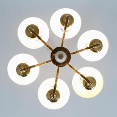 Hans Agne Jakobsson Hans Agne Jakobsson Perforated Brass Chandelier Model T 526 for Markaryd 1960s - 4525110