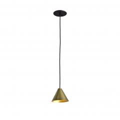 Hans Agne Jakobsson Hans Agne Jakobsson Polished Brass Mini Tratten Pendant - 3958867