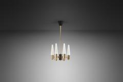 Hans Agne Jakobsson Hans Agne Jakobsson Six Armed Chandelier for AB Markaryd attr Sweden 1960s - 2816670