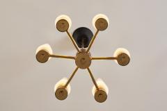Hans Agne Jakobsson Hans Agne Jakobsson Six Armed Chandelier for AB Markaryd attr Sweden 1960s - 2816678